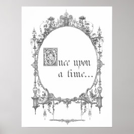 Póster Poster de portada del libro de cuento de hadas de 