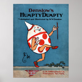 Póster Poster de portada del libro humpty Dumpty de Densl