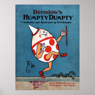 Póster Poster de portada del libro humpty Dumpty de Densl