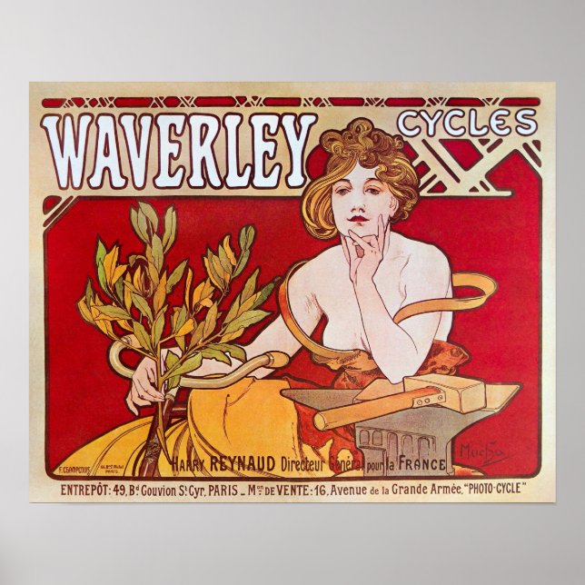 Póster Poster de portada/publicidad de revista de época (Frente)