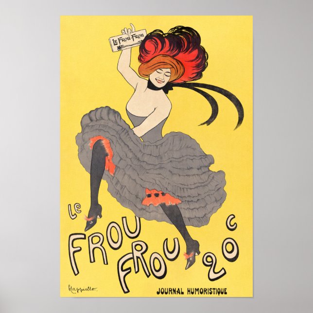 Póster Poster de portada/publicidad de revista de época (Frente)