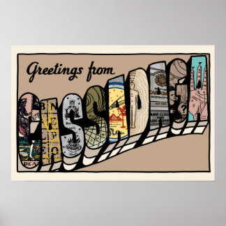 Póster Poster de postales de Cassadaga
