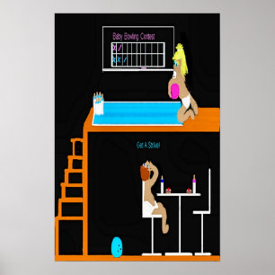 Póster poster de poster de bolos para bebés