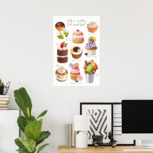 Póster Poster de postres - Oh Dulce