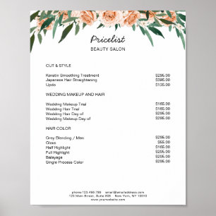 Póster Poster de Preishear Floral Moderno
