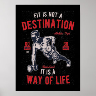 Póster Poster de presupuesto de fitness