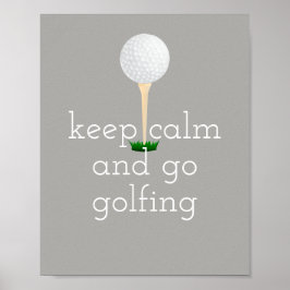 Póster poster de presupuesto de golf para golfistas grise