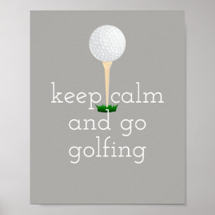 Póster poster de presupuesto de golf para golfistas grise
