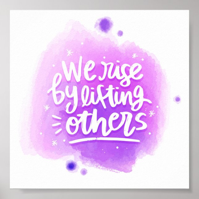 Póster Poster de presupuesto inspirador (Frente)