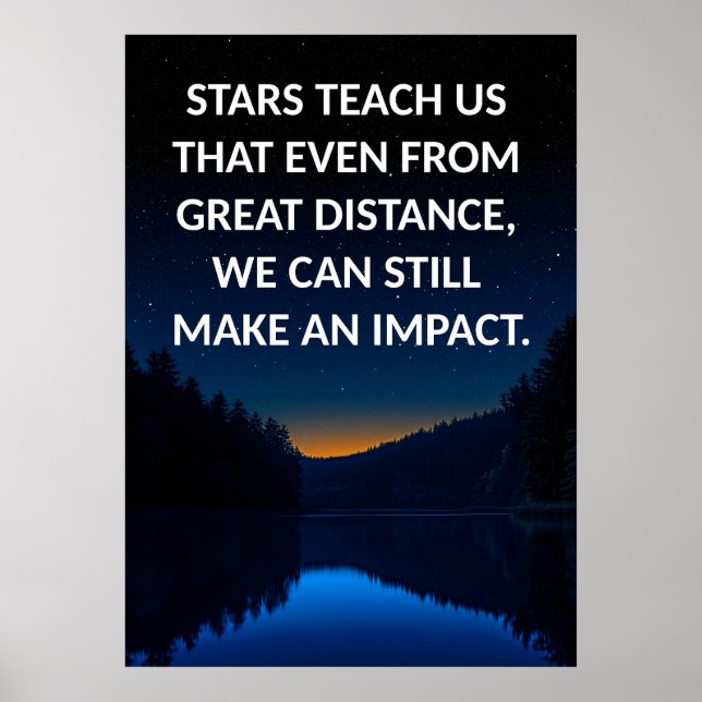 Póster Poster de presupuesto inspirador (Frente)