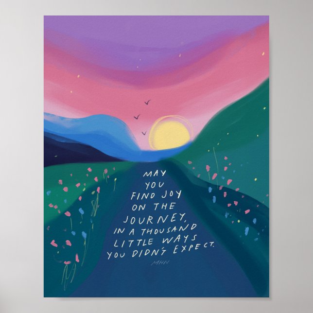 Póster Poster de presupuesto inspirador (Frente)
