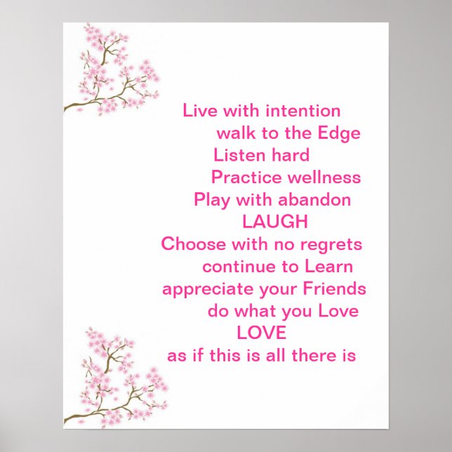 Póster Poster de presupuesto inspirador (Frente)