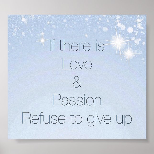 Póster poster de presupuesto inspirador de bonito (Frente)