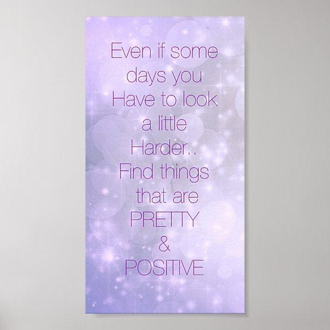 Póster poster de presupuesto inspirador de bonito (Frente)