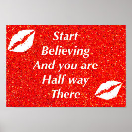 Póster poster de presupuesto inspirador de bonito