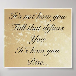 Póster poster de presupuesto inspirador de bonito