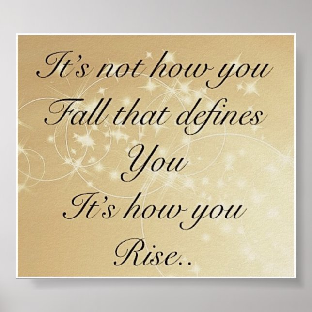 Póster poster de presupuesto inspirador de bonito (Frente)