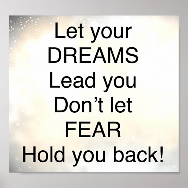 Póster poster de presupuesto inspirador de bonito (Frente)