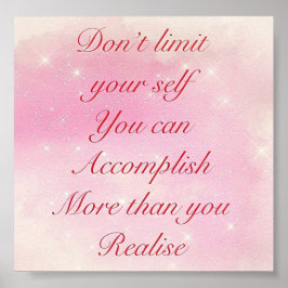 Póster poster de presupuesto inspirador de bonito