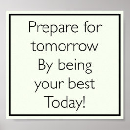 Póster poster de presupuesto inspirador de bonito