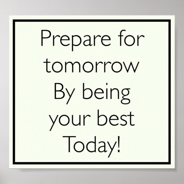 Póster poster de presupuesto inspirador de bonito (Frente)