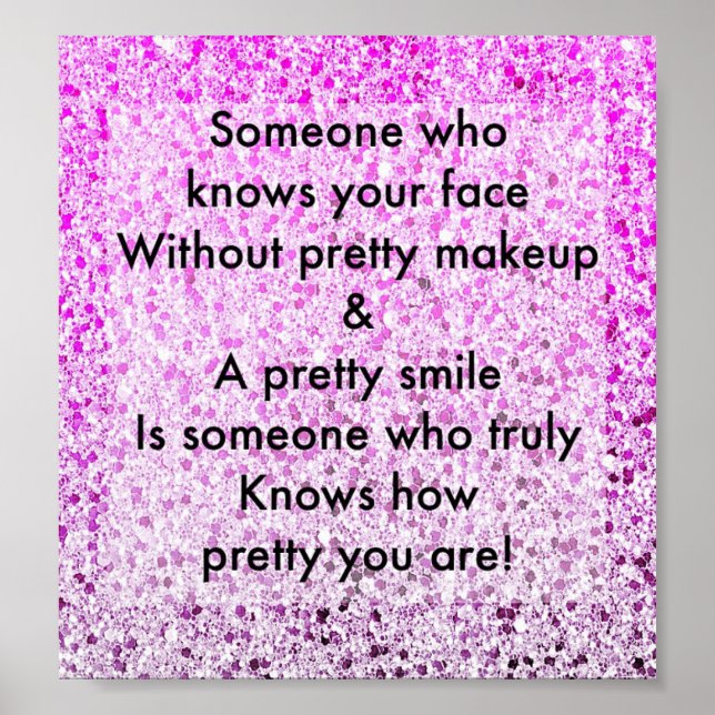 Póster poster de presupuesto inspirador de bonito (Frente)