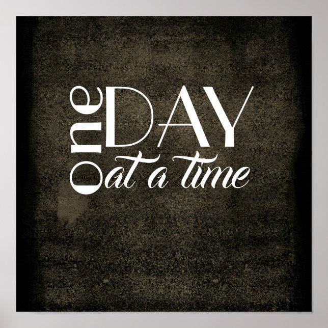 Póster poster de presupuesto inspirador de día en día (Frente)