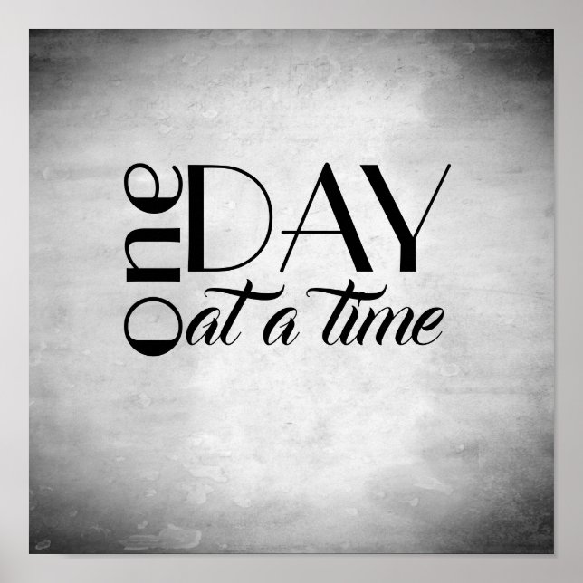 Póster poster de presupuesto inspirador de día en día (Frente)