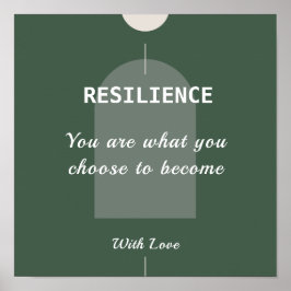 Póster Poster de presupuesto motivacional