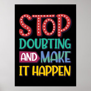 Póster Poster de presupuesto motivacional