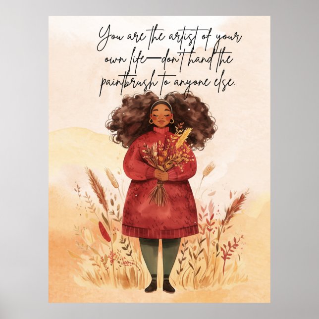 Póster Poster de presupuesto motivacional (Frente)