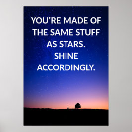 Póster Poster de presupuesto motivacional