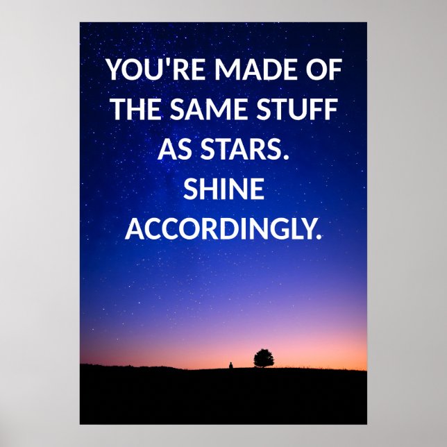 Póster Poster de presupuesto motivacional (Frente)