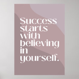 Póster Poster de presupuesto motivacional