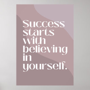 Póster Poster de presupuesto motivacional