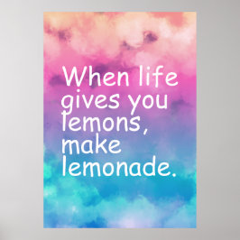 Póster Poster de presupuesto motivacional