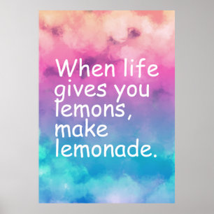 Póster Poster de presupuesto motivacional