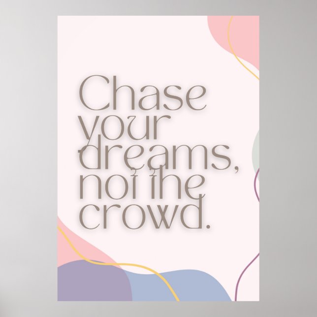 Póster Poster de presupuesto motivacional (Frente)