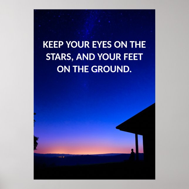 Póster Poster de presupuesto motivacional (Frente)