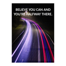 Poster de presupuesto motivacional de mentalidad p