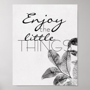 Póster poster de presupuesto motivacional disfrutar de la