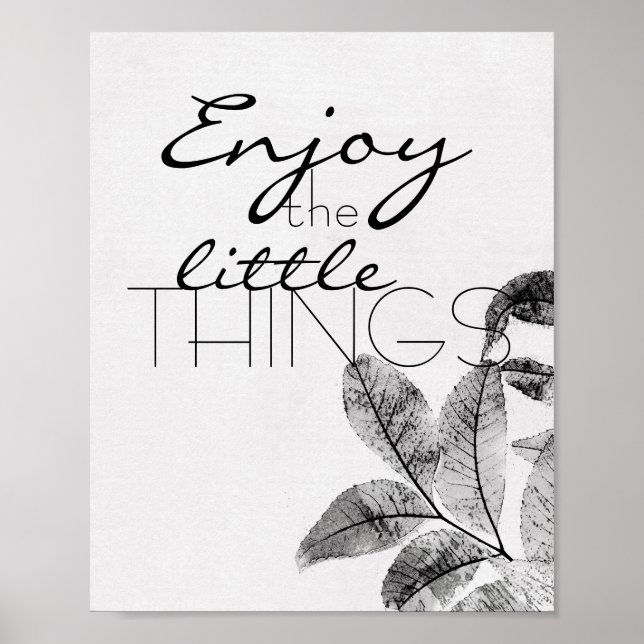 Póster poster de presupuesto motivacional disfrutar de la (Frente)