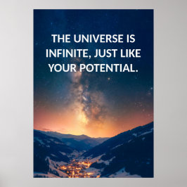 Póster Poster de presupuesto motivacional potencial