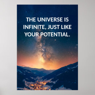 Póster Poster de presupuesto motivacional potencial