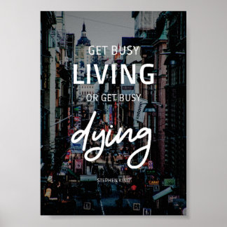Póster Poster de presupuesto para vivir ocupado