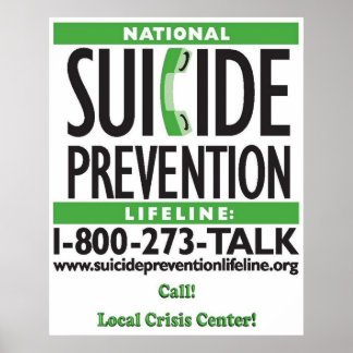 Póster Poster de Prevención del Suicidio