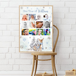 Póster Poster de primer año fotográfico de invierno de ci