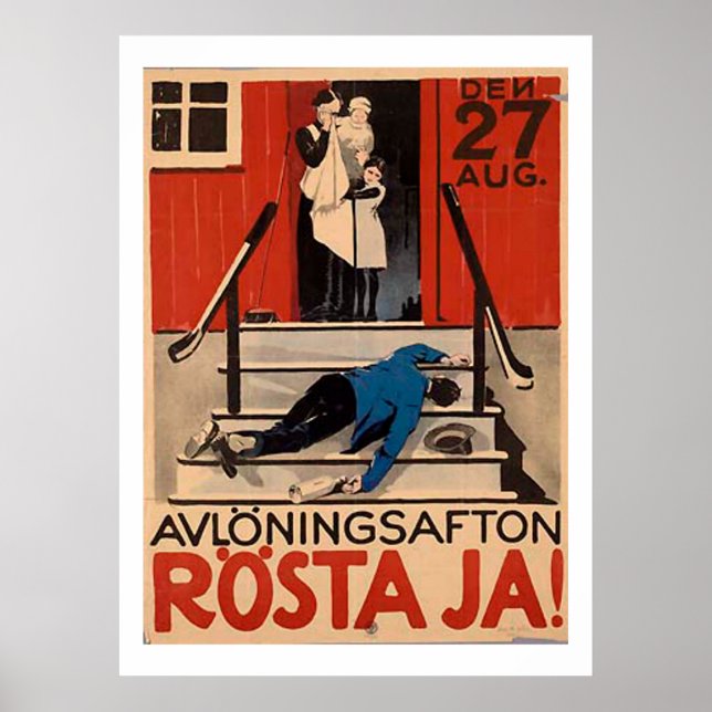 Póster Poster de Prohibición Polaca Vintage 1922 (Frente)