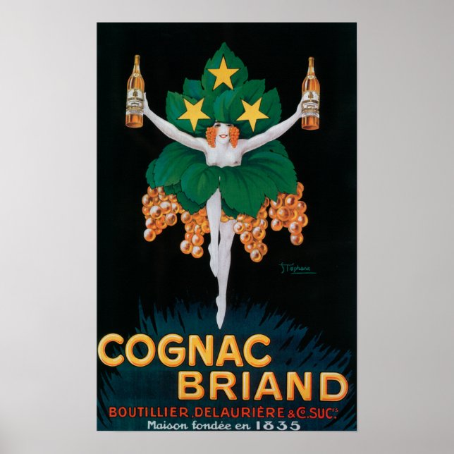 Póster Poster de promoción de Cognac Briand (Frente)