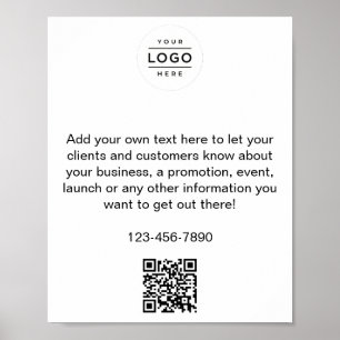 Póster Poster de promoción empresarial personalizado con 